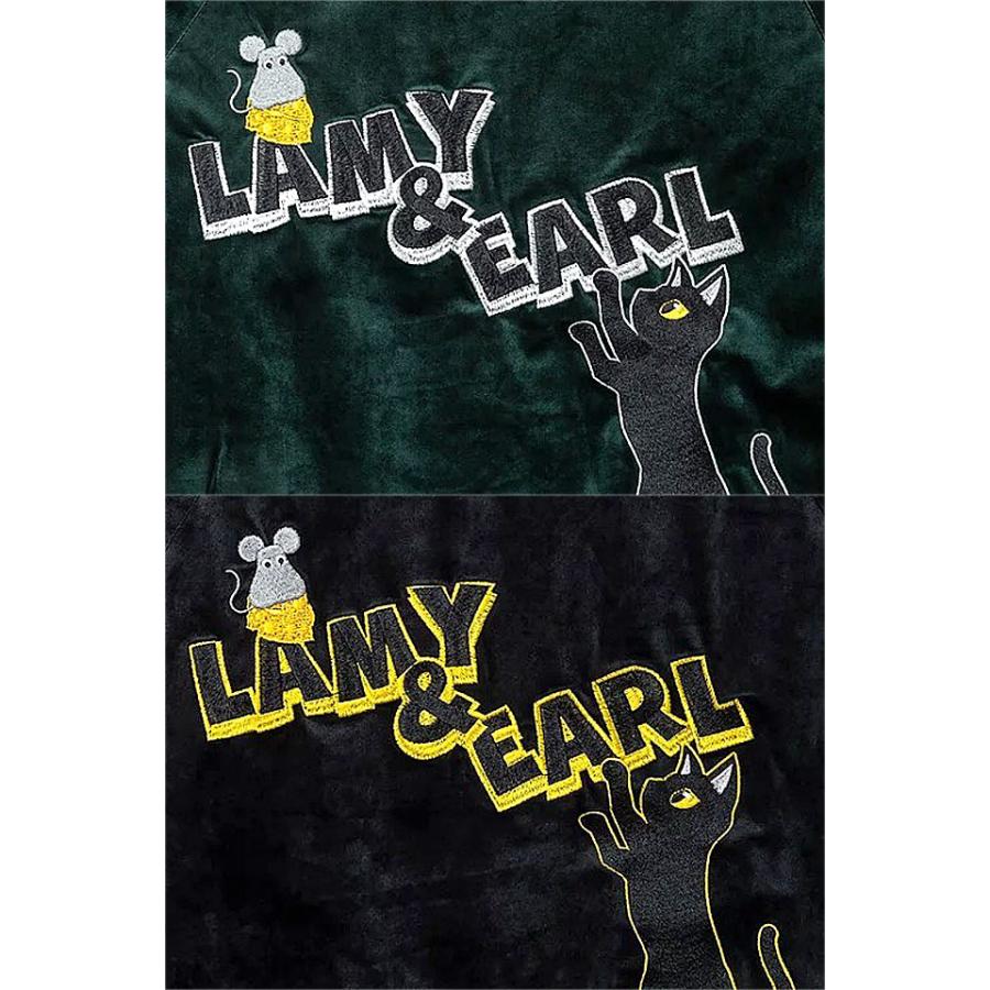 【美品/希少】ナイトレイド　スカジャン　L ベロア　ネイビー　刺繍　メンズ 美品/希少】ナイトレイド スカジャン L ベロア ネイビー 刺繍