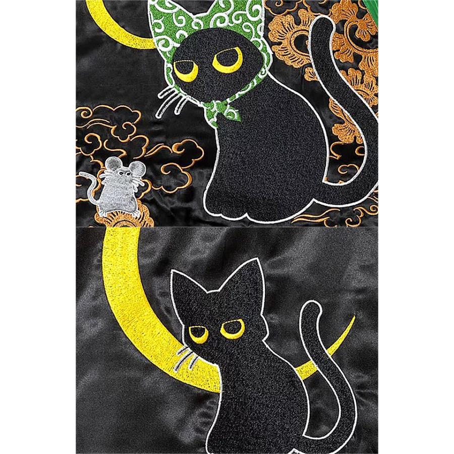 どろぼ猫スカジャン LIN AL-75601 ラミ&アール スーベニア どろぼ猫スカジャン LIN AL-75601 ラミ&アール スーベニア