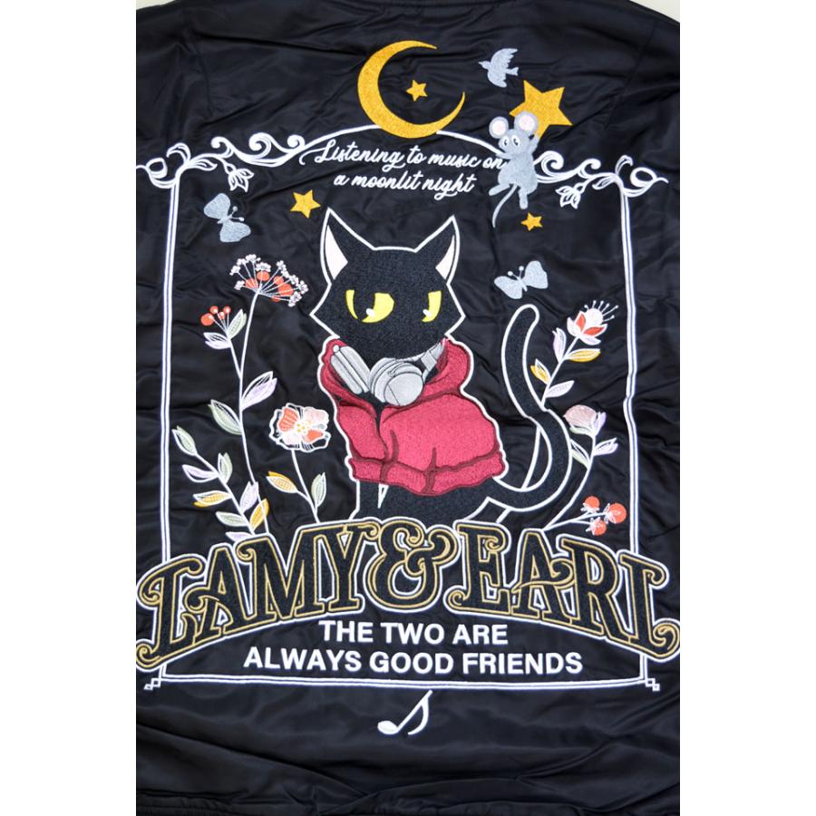 ラミ＆アール 音楽鑑賞オーバーサイズMA-1ジャケット LIN AL-75727 和