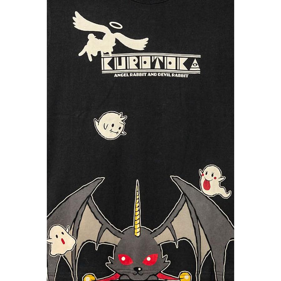 黒菟華 みんな！クロナがこっちを見ているよ半袖Tシャツ LIN AL-757005