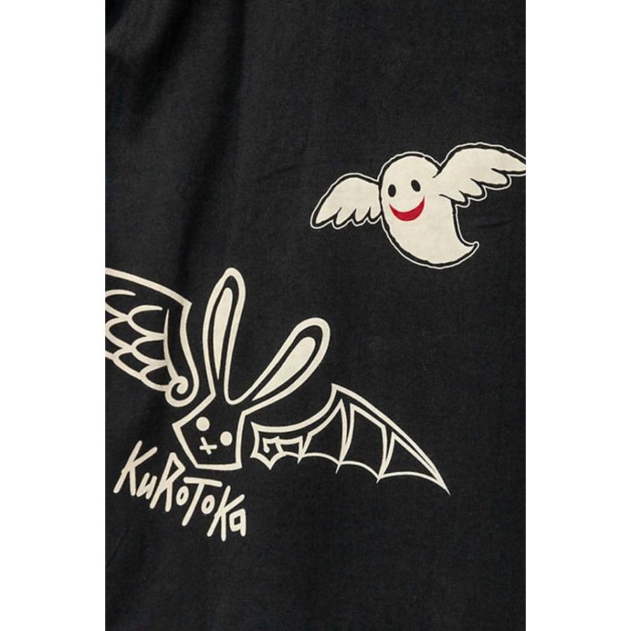 黒菟華 みんな！クロナがこっちを見ているよ半袖Tシャツ LIN AL-757005