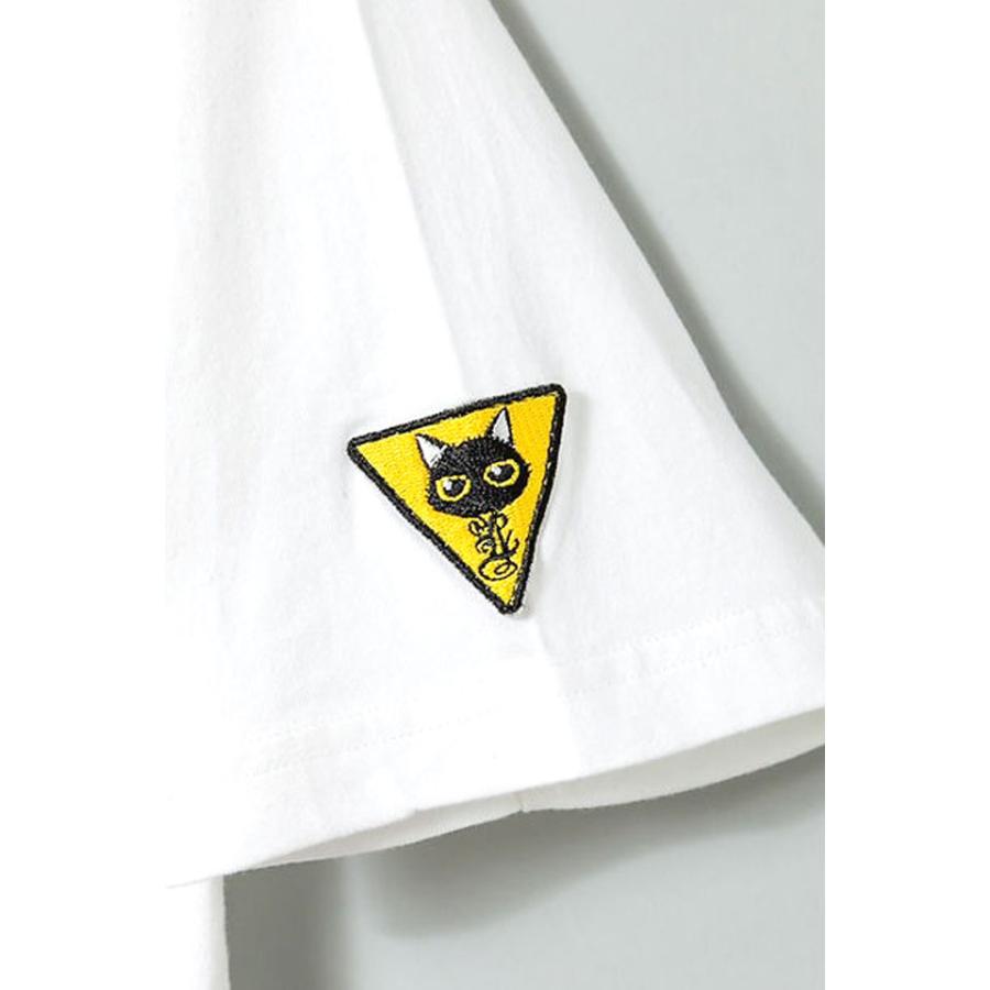 ラミ＆アール 何か見つけたの？半袖Tシャツ LIN AL-75109 黒猫