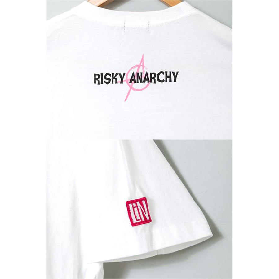 RISKY ANARCHY PUNK na半袖Tシャツ LIN AL-75115 鹿 ユニセックス RISKY ANARCHY PUNK na半袖Tシャツ LIN AL-75115 鹿 ユニセックス
