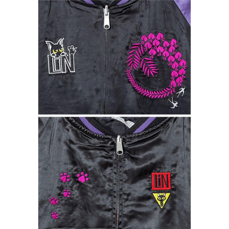 ラミ＆アール 旅スカジャン総刺繍リバーシブルスカジャン LIN AL