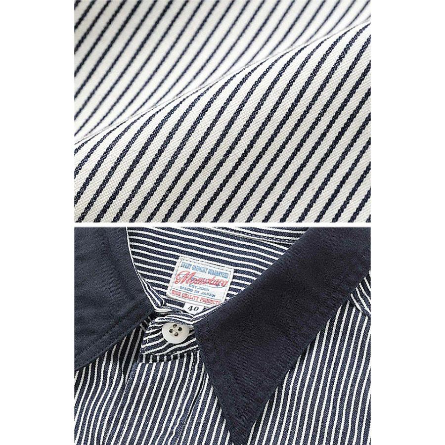 桃太郎ジーンズ（MOMOTARO JEANS） コンビネーションストライプ長袖