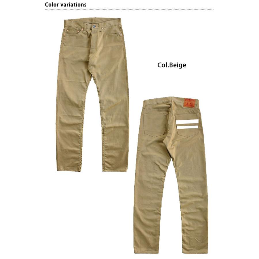 桃太郎ジーンズ セルビッチウエストポイントスリムストレートパンツ