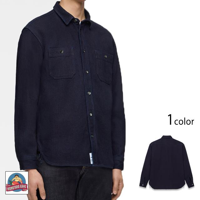 トリプルステッチ長袖ドビーシャツ「TRIPLE STITCH L/S DOBBY SHIRT」 桃太郎ジーンズ MXLS1036 MOMOTARO JEANS 日本製 桃太郎ジーンズ（MOMOTARO JEANS） トリプルステッチ長袖ドビーシャツ