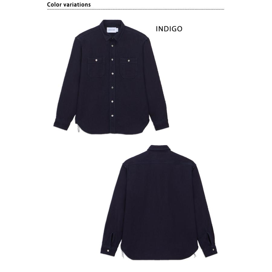 桃太郎ジーンズ（MOMOTARO JEANS） トリプルステッチ長袖ドビーシャツ