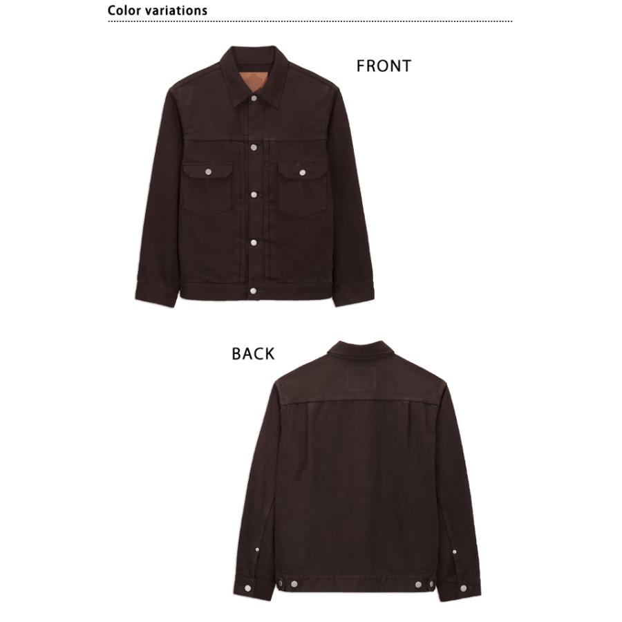 桃太郎ジーンズ オニグルミデニムジャケット/＃002 BROWN DENIM JACKET