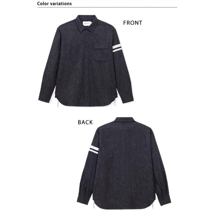 トリプルステッチ長袖シャツ/TRIPLE STITCH L/S DENIM SHIRTTWO