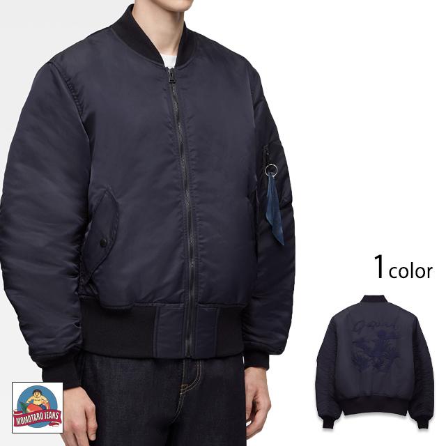 ジャケット・アウター MOMOTARO JEANS Single Pocket Denim 44 桃太郎ジーンズ（MOMOTARO JEANS） 刺繍MA-1ジャケット MMOT6311