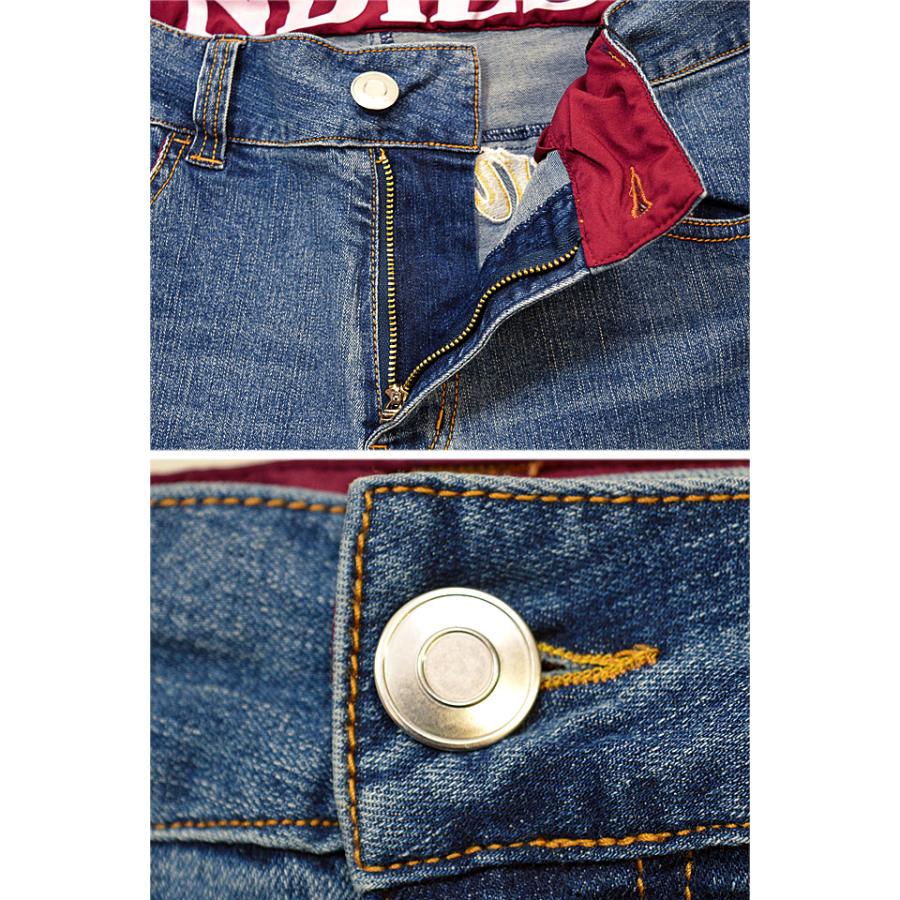 ストレッチデニムバイカーパンツ PANDIESTA JAPAN 592603 パンディ