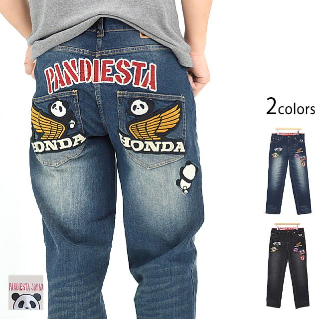 HONDA×PANDIESTA WING LOGOデニムパンツ PANDIESTA JAPAN 592507