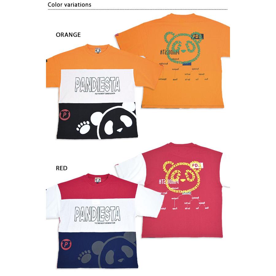 配色切替発泡プリントBIG Tee PANDIESTA JAPAN 523101 パンディエスタ