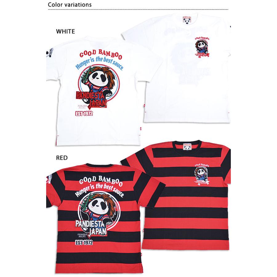 tayu♥夏の大特価Sale♥お口の開いた可愛いアンティークパンダちゃん♥ ホラーパンダ半袖Tシャツ PANDIESTA JAPAN 523880 パンディ