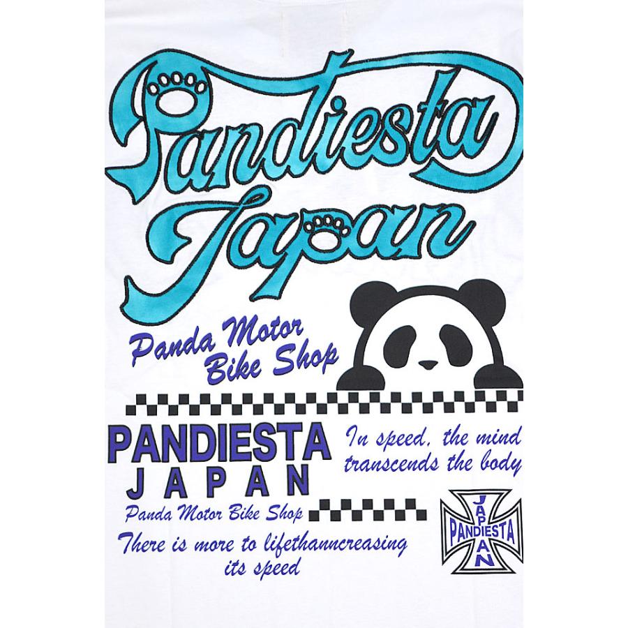 PD MOTOR半袖Tシャツ PANDIESTA JAPAN 523602 パンディエスタジャパン パンダ 刺繍 PD MOTOR半袖Tシャツ PANDIESTA JAPAN 523602 パンディエスタジャパン