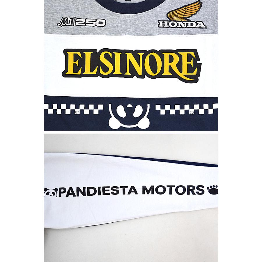 HONDA×PANDIESTA MT250エルシノアロングTシャツ PANDIESTA JAPAN 533505 パンディエスタジャパン ホンダ 刺繍 HONDA×PANDIESTA MT250エルシノアロングTシャツ PANDIESTA JAPAN