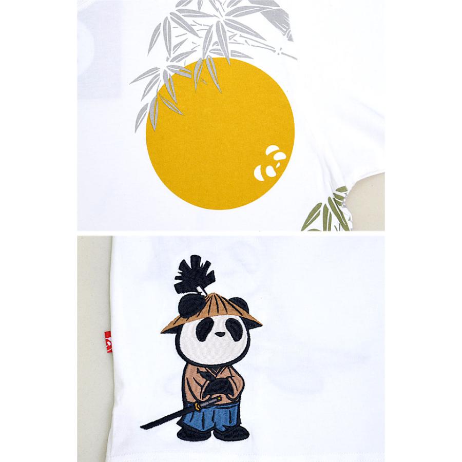 熊猫侍居合い半袖Tシャツ PANDIESTA JAPAN 554857 パンディエスタ