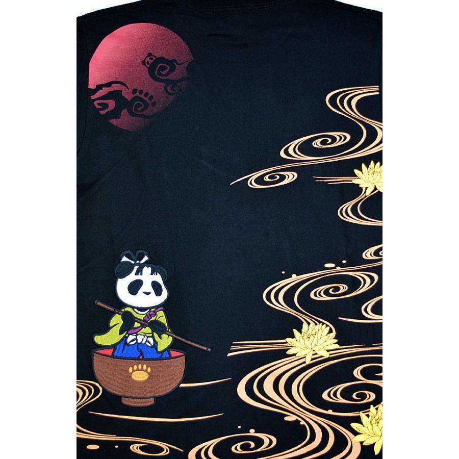 一寸熊猫半袖Tシャツ PANDIESTA JAPAN 554856 パンディエスタジャパン