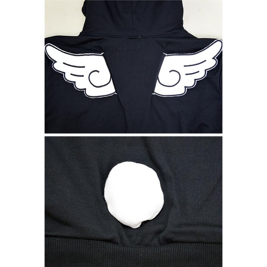 リアル天使の羽根付きパンダさんBIGパーカー PANDIESTA JAPAN 564101 パンディエスタジャパン ゆったりめ リアル天使の羽根付きパンダさんBIGパーカー PANDIESTA JAPAN 564101