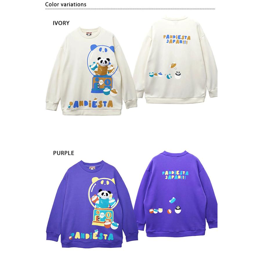 ぬいぐるみ付きガチャパンダBIGスウェット PANDIESTA JAPAN 564750 パンディエスタジャパン ゆったりめ オーバーサイズ ユニセックス爆買_1