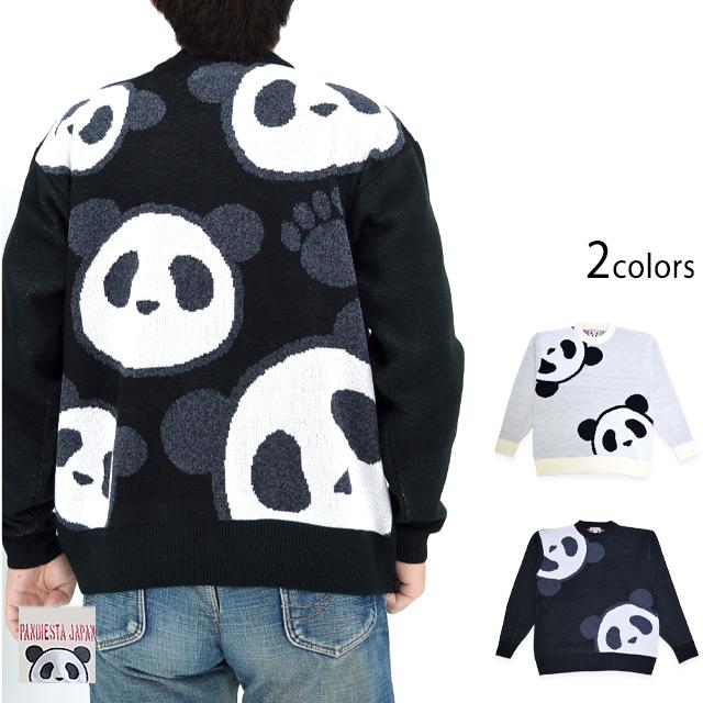 モールジャガードパンダセーター PANDIESTA JAPAN 564212 パンディエスタジャパン ニット ユニセックス モールジャガードパンダセーター PANDIESTA JAPAN 564212 パンディ