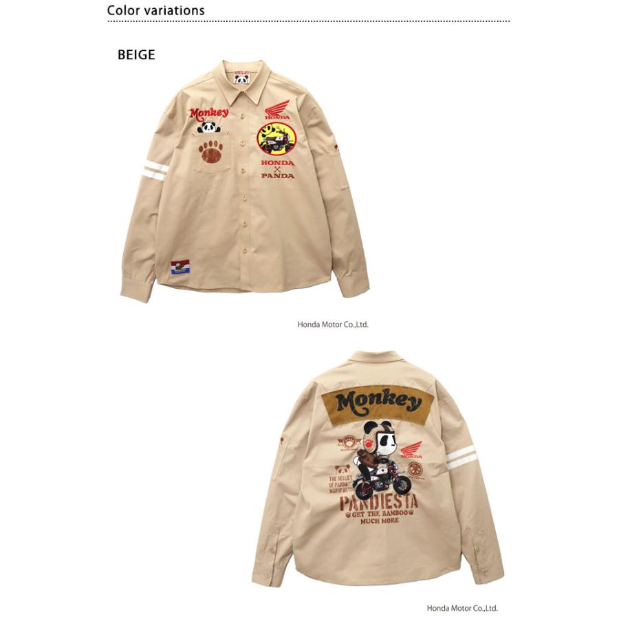 HONDA×PANDIESTA MONKEY125 ミリタリーツイルシャツ PANDIESTA JAPAN