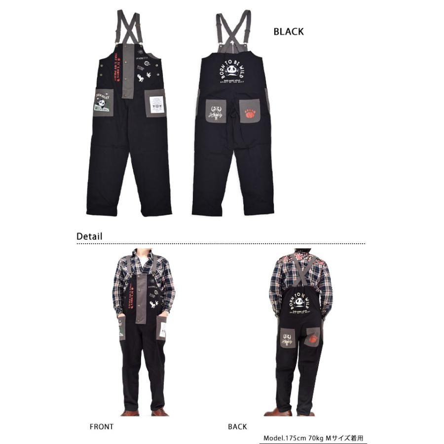 ミリタリーツイルオーバーオール PANDIESTA JAPAN 575954 パンディ