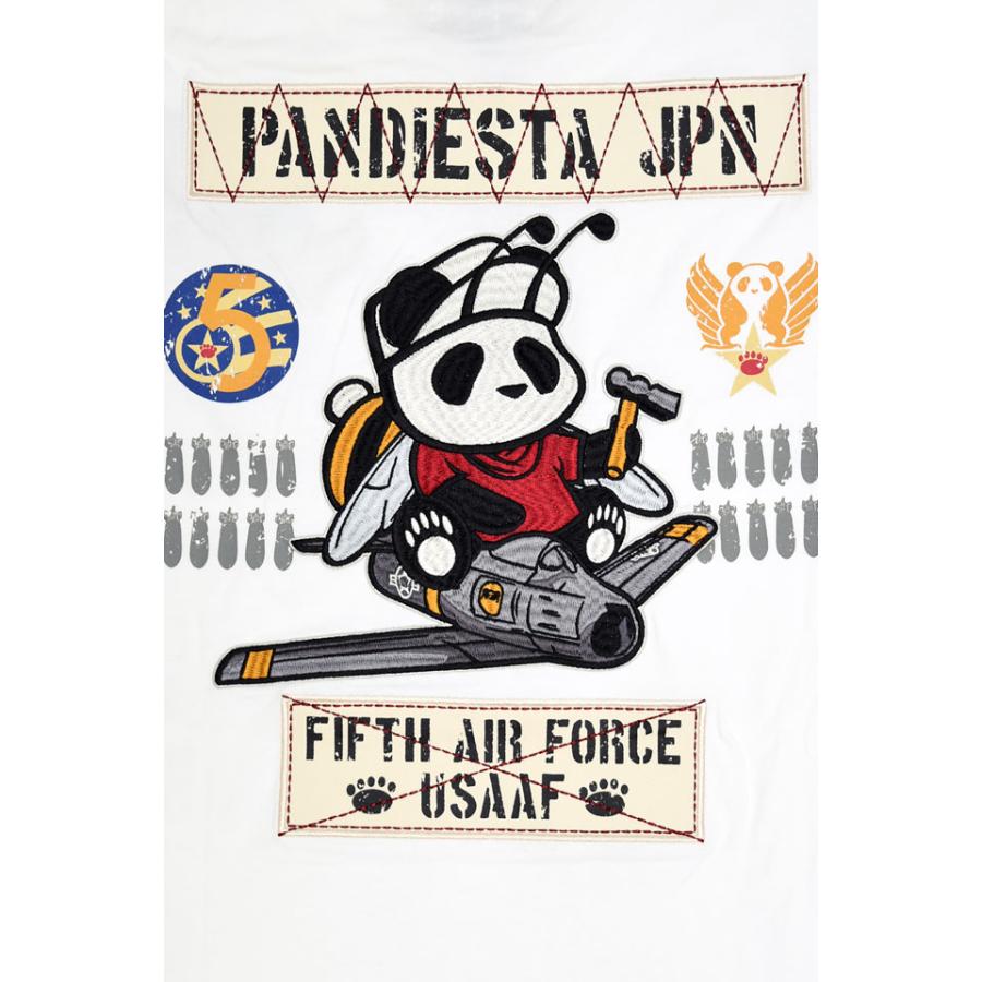 5TH AIR FORCEツイル切替半袖Tシャツ PANDIESTA JAPAN 585850 パンディ