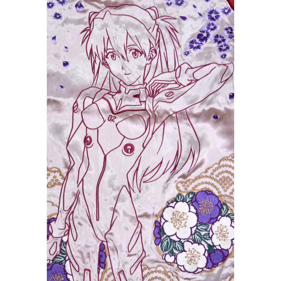 EVANGELION×錦 アスカ来日リバーシブルスカジャン 錦 575353 和柄 和風
