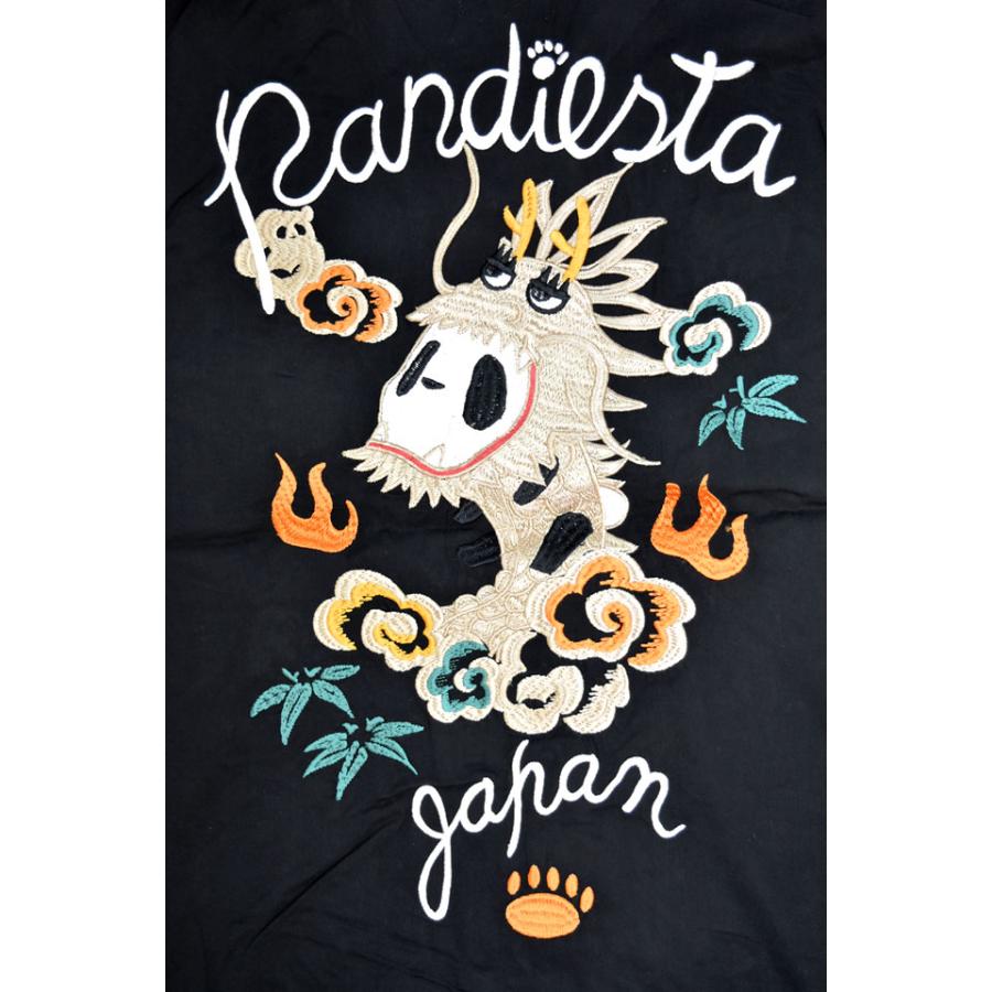 パンドラゴン総刺繍半袖シャツ PANDIESTA JAPAN 585202 パンディエスタジャパン パンダ スカシャツ パンドラゴン総刺繍半袖シャツ PANDIESTA JAPAN 585202 パンディエスタ