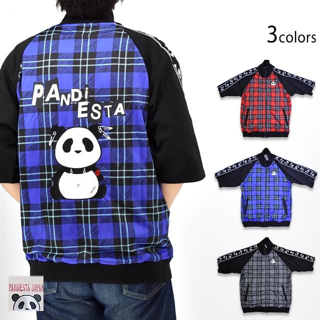 チェックでPUNKなパンダジャージ PANDIESTA JAPAN 585100 パンディエスタジャパン ゆったりめ ユニセックス チェックでPUNKなパンダジャージ PANDIESTA JAPAN 585100 パンディ