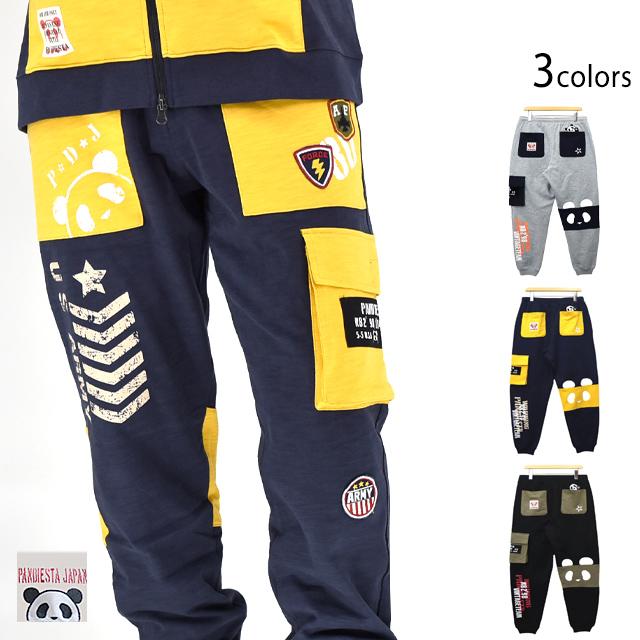 ミリタリー切替スウェットパンツ PANDIESTA JAPAN 585951 パンディエスタジャパン パンダ ユニセックス ミリタリー切替スウェットパンツ PANDIESTA JAPAN 585951 パンディ