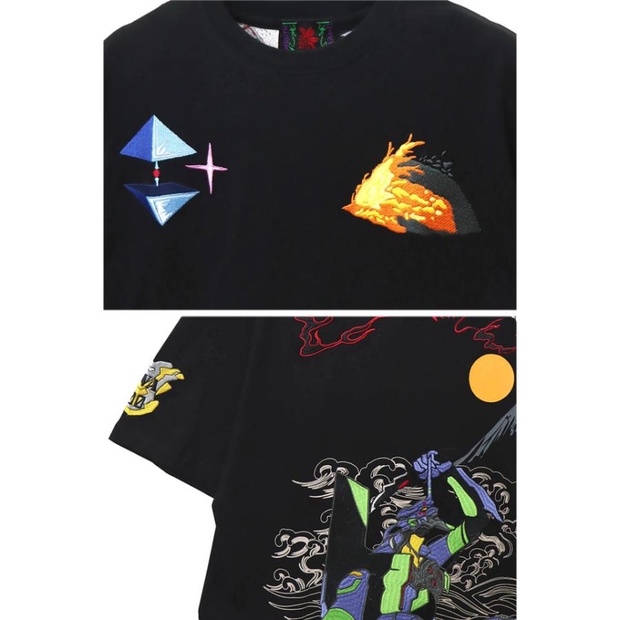 EVANGELION×錦 初号機VS赤龍半袖Tシャツ 錦 554369 和柄 和風