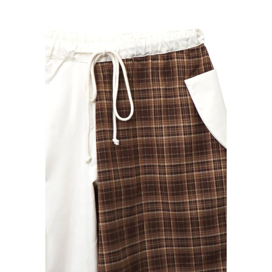 サメパンダチェック切替シャカシャカバルーンパンツ PANDIESTA JAPAN 595755 パンディエスタジャパン シャーク ユニセックス サメパンダチェック切替シャカシャカバルーンパンツ PANDIESTA JAPAN
