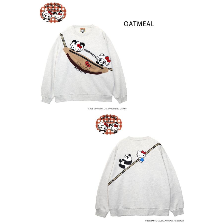 Hello Kitty×Pandiesta BAG風ポケット付き仲良しスウェット PANDIESTA JAPAN 595400 パンディエスタジャパン パンダ キティちゃん爆買_1