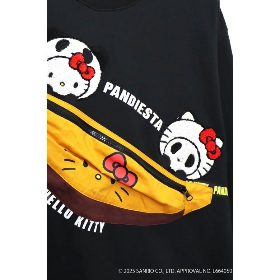 Hello Kitty×Pandiesta BAG風ポケット付き仲良しスウェット PANDIESTA JAPAN 595400 パンディエスタジャパン パンダ キティちゃん爆買_4