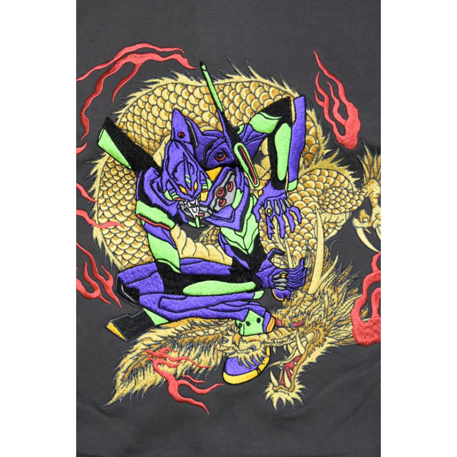 EVANGELION×錦 初号機×火龍ジップパーカー 錦 516350 和柄 和風