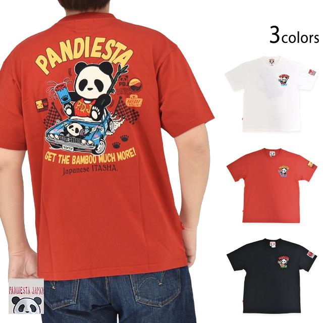 HOT RODパンダ半袖Tシャツ PANDIESTA JAPAN 526851 パンディエスタ 