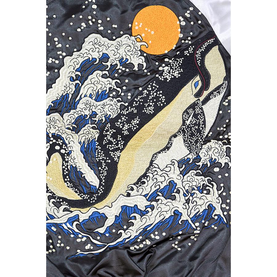 大鯨スカジャン 朧 9041801 和柄 和風 おぼろ クジラ くじら