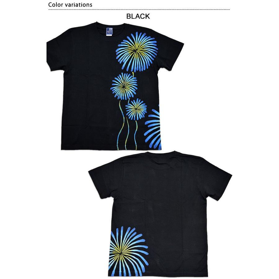 手描き花火柄半袖tシャツ サクラスタイル 和柄 和風 手書き 夏 風物詩 Skr M サクラスタイル 通販 Yahoo ショッピング