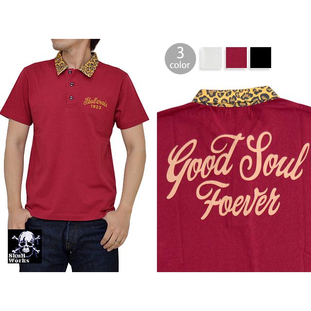 GOLF スポーツ MARK & LONA スカルデザイン 半袖ポロシャツ 46
