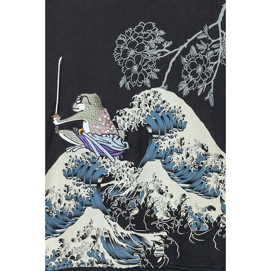 刺青蛙ジップパーカー 参丸一 SM-30625 和柄 和風 さんまるいち サン