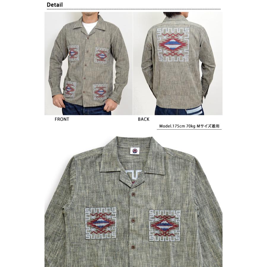 サムライジーンズ グアテマラ長袖シャツ SGGS17 SAMURAI JEANS 日本製 