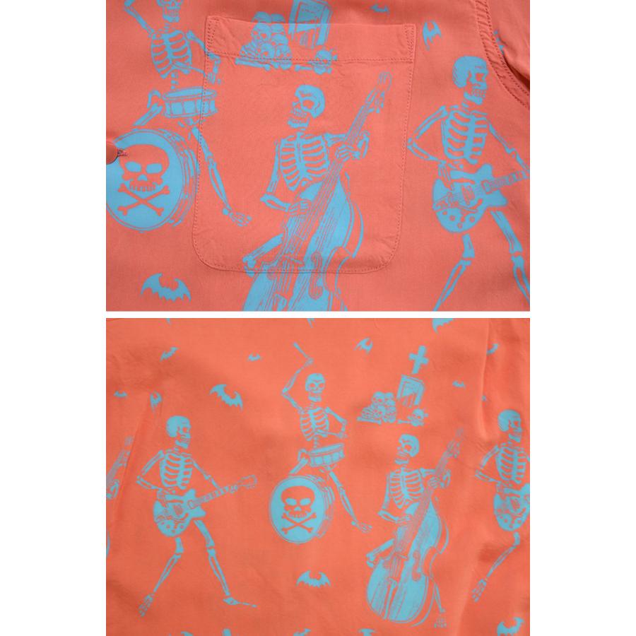 半袖アロハシャツ「THE SKELETONES by VINCE RAY」 スターオブ