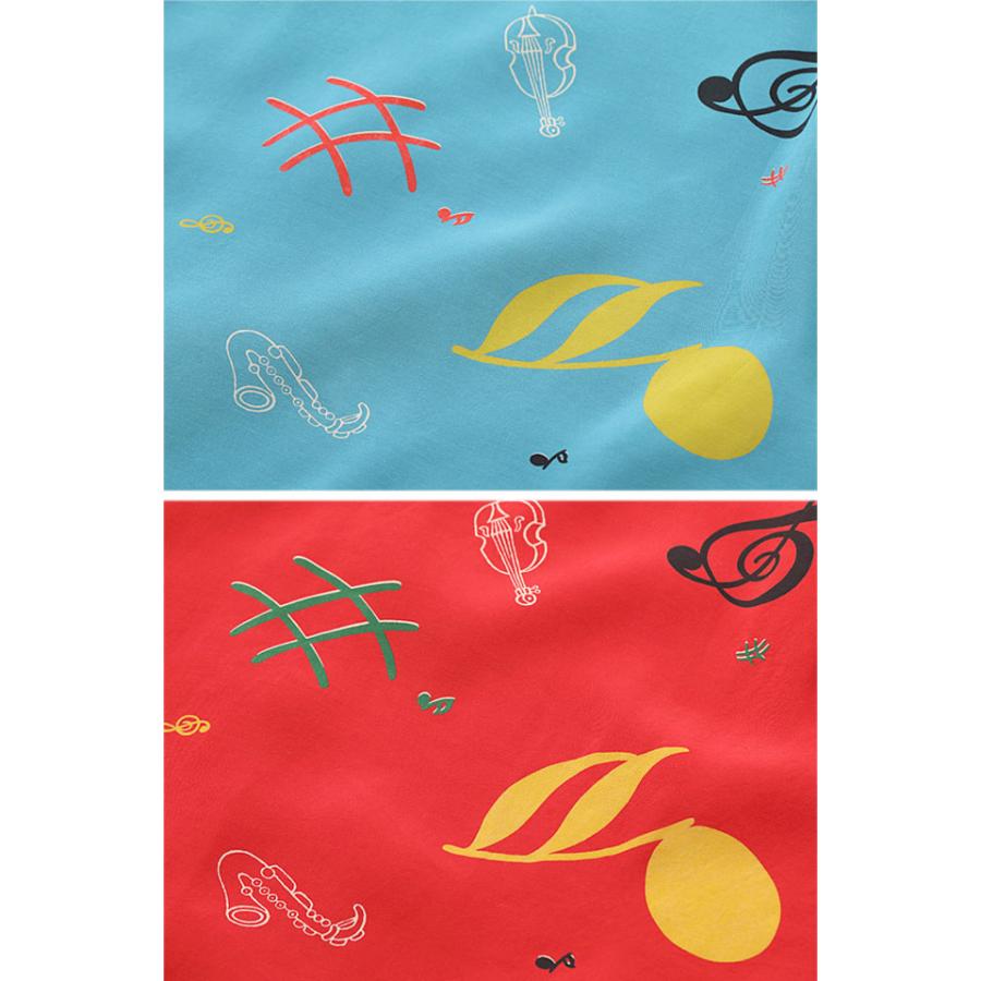 レーヨンオープンシャツ「ROCKIN' NOTES」 スターオブハリウッド