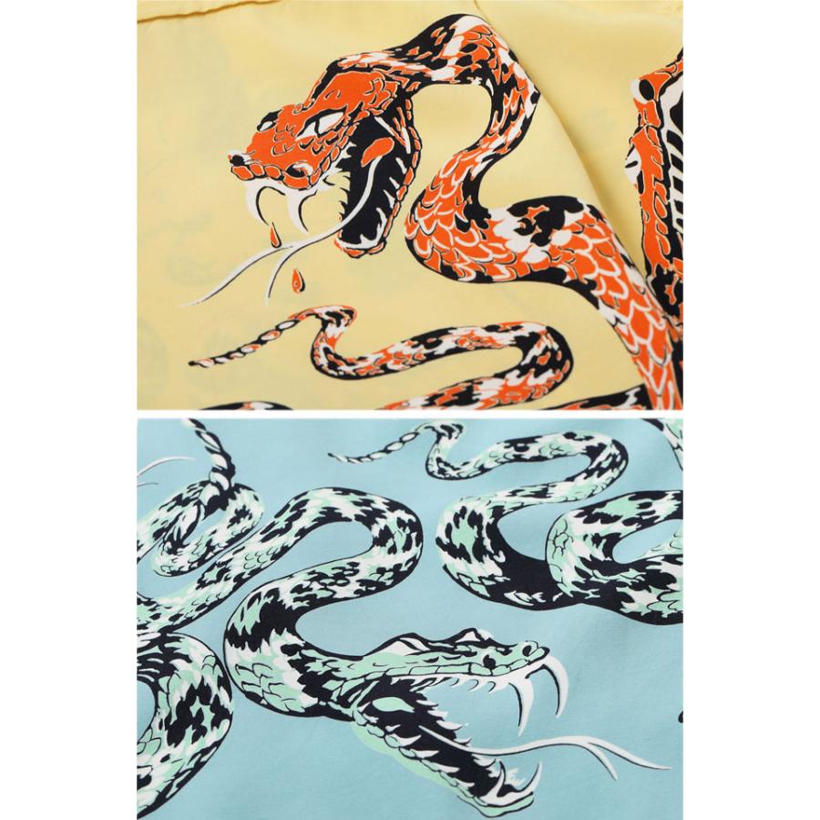 虎と蛇 レーヨンオープンシャツ「RATTLE SNAKE」 スターオブハリウッド