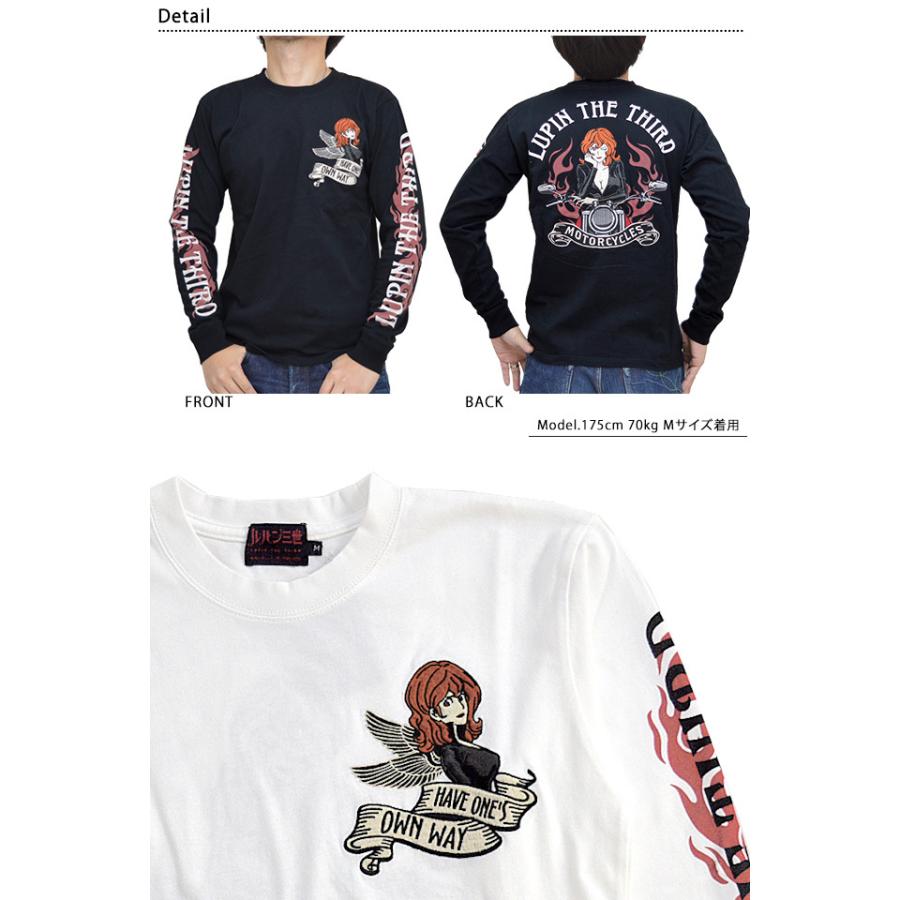 正規激安 ルパン三世長袖tシャツ Lu3b 05 サクラスタイルセレクション 刺繍 ロングtシャツ 峰不二子 コラボ スカル 髑髏 バイカー New 数量限定 特売 Www Embutidoscaula Com