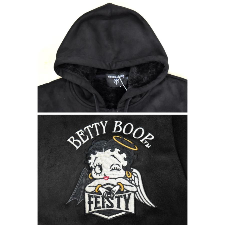 BETTY×ネバーマインド スムース×ファーボンディングジップパーカー NEVER MIND BBN-2524 ベティーちゃん 刺繍爆買_3