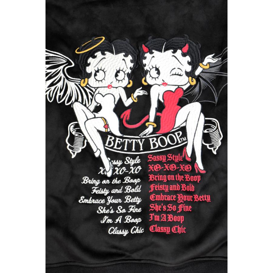 BETTY×ネバーマインド スムース×ファーボンディングジップパーカー NEVER MIND BBN-2524 ベティーちゃん 刺繍爆買_4